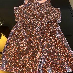 Athleta Pink and Black Patterned romper